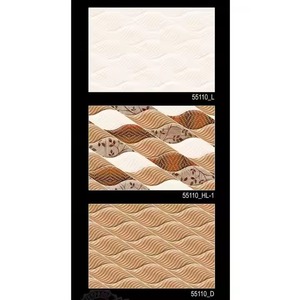 Azulejos de pared de cerámica brillante de 300x450mm de alta calidad, diseño moderno de espejo 3D, acabado esmaltado pulido, decoración de baño - Product Image 4