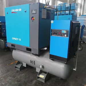 Compressore rotativo a vite 8bar 16bar 20HP 1.5 m3/min compressore combinato consegna aria per macchina da taglio laser a fibra