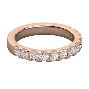 Bague pour femme en or jaune 9K, faite à la main, avec diamant de laboratoire taille ovale, bijou en grappe pour mariages, sertie en or jaune - Product Image 2