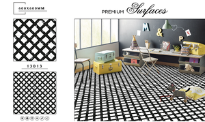 Morden Design 600X600mm Carrelages de sol et de mur en porcelaine émaillée Vente en gros d'usine Blanc Noir poli Brillant pour usage intérieur dans les chambres - Product Image 4