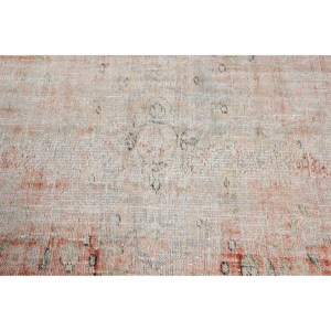 Tapis turc 4x8,9 pi (123x270 cm), tapis abstrait vintage rouge - Product Image 5