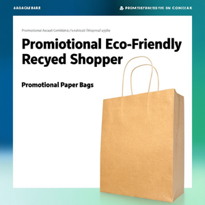 Shopper Promozionali Ecologici in Carta Riciclata con Soffietto - Product Image 3