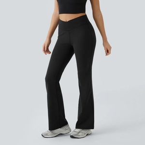 Nouveau pantalon de sport brillant pour la salle de sport, taille plus, vêtements de yoga actifs, couleur unie, leggings personnalisés, cordon de serrage, antibactérien - Product Image 6