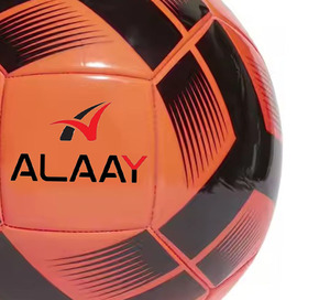 Balón de fútbol cosido a máquina de color naranja/Negro Alaay, tamaño unisex 5, material de PU, fútbol de nivel de Club - Product Image 3