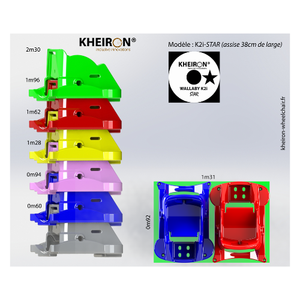 Sports adaptatifs MOYEN Fauteuil roulant Solution de mobilité en plastique recyclé écologique Équipement de protection pour la rééducation - Product Image 2