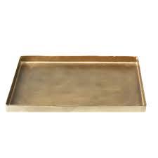Plateaux de service en laiton abordables Taille personnalisée Plateau de service de vaisselle unique Décoratif en acier inoxydable Caractéristiques en laiton pour un usage domestique - Product Image 2