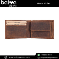 Dompet Kulit Hunter Premium Kualitas Terbaik Pria Pendek Lapisan Katun Perlindungan RFID Asli Tipis Fitur Grosir