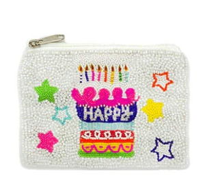 Bolsa de maquillaje hecha a mano elegante bordada a mano con cuentas de diseño de lujo Bitchin monedero pequeño monedero señoras de la India - Product Image 1