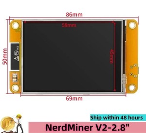 Nerdminer V2 nmminer <span class=keywords><strong>ESP</strong></span> wroom 32 ESP32 phát triển Hội Đồng Quản trị 2.8 inch hiển thị thông minh may mắn thợ mỏ hashrate mô-đun 414kh S BTC thợ mỏ - Product Image 6
