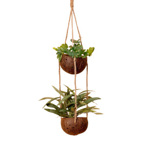 Pot de fleur de coquille de noix de coco naturelle 100% pour utiliser la décoration avec un design personnalisé au Vietnam - Product Image 3