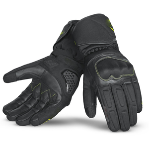 Guantes de Motocicleta de Cuero Genuino Negro de Primera Calidad, Impermeables, Transpirables, de Secado Rápido, Unisex, Deportivos, de Protección, para Carreras de Autos - Product Image 4