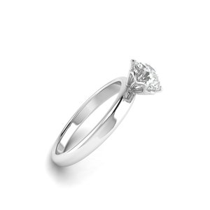 Bague solitaire AJRETAIL en or blanc sertie de diamants de laboratoire taille brillant 1 carat, couleur E, clarté VS1, IGI - Product Image 2