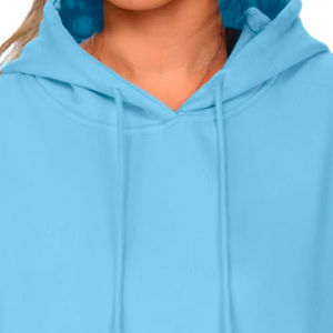 Haute Qualité Casual Streetwear Drop Shoulder Figures Respirant Eco Friendly Hoodies Sweats À Capuche Tricotés Pour Les Femmes - Product Image 4