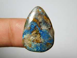 Shattuckite หิน Azurite Cabochon หินเจียระไนแบบหลวมสำหรับทำเครื่องประดับอัญมณี Azurite shattuckite - Product Image 4