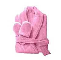 Peignoir unisexe sexy en polaire corail super doux 100 % coton avec pantoufles, logo personnalisé, luxe, pour hôtel, spa, vêtements de nuit, usage domestique, séchage rapide
