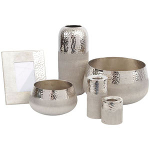 Decorative Flower <b>Vase</b> <b>Set</b> of 3 in Different Sizes Aluminum Wedding Tableware Silver Stainless Steel Indoor <b>Vases</b> for Sale - Product Image 3