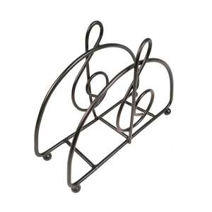 Servilletero de metal negro de calidad superior para servicio de mesa de restaurante diseño personalizado para exportación mundial desde India - Product Image 6