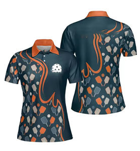 Camiseta con solapa para hombre y mujer con diseño de logotipo personalizado OEM, polo deportivo informal con estampado 3D para exteriores de verano - Product Image 2