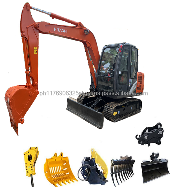 Second Hand Good Zx60 Used Hitachi Mini Excavator ZX60-5 Japan Made High Quality Used Zx70 Zx55 Mini Excavator in Stock for Sale
