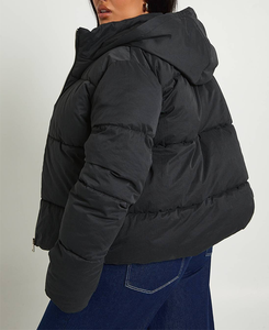 Veste matelassée polyvalente pour femme, automne-hiver, logo personnalisé, style streetwear, coton, imperméable, pliable, OEM - Product Image 2