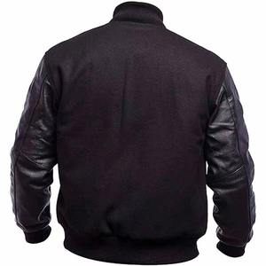 Concevez votre propre veste universitaire de haute qualité en cuir véritable manches personnalisé College Letterman veste pour hommes Varstiy vestes hommes - Product Image 2