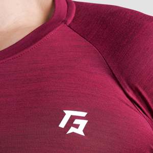 GA Fitness Apparel Slim Fit 2.0 Maroon Compression Long Sleeves - Product Image 6