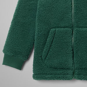 High Quality Sherpa Material Boys <b>Sweatshirt</b> / Casual Trendy Streetwear Design For Bulk Buyers With Full <b>Zip</b> Closure & Pockets - Product Image 3