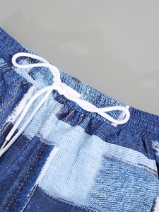 <b>Mens</b> Blue and White box style <b>Summer</b> Set <b>for</b> Beachwear Style Fashionable Streetwear Set <b>for</b> <b>Men</b> Perfect <b>for</b> Vacation - Product Image 5