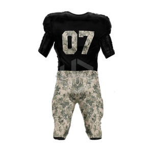 Custom Front American Football Uniform <b>Kit</b> Quick Dry Breathable Anti-Bacterial Anti-UV Jersey Pants for Sports Clubs <b>School</b> - Product Image 3