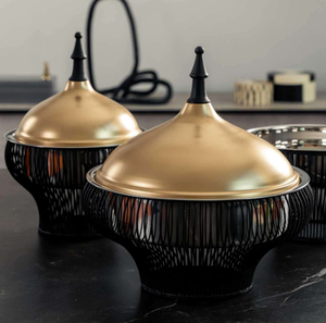 La mejor calidad, diseño de olla caliente de acero inoxidable, utensilios de cocina, calentador de alimentos, cazuela con tapa y uso de candelita - Product Image 2