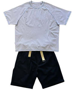 Conjunto de Camiseta y Pantalones Cortos Deportivos de Otoño para Hombre, Cómodos y Ligeros, de 2 Piezas, con Estampado de Marca Personalizado - Product Image 5