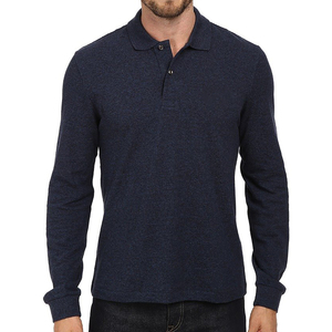 Polo de gran oferta para hombre, Polo transpirable personalizado de manga larga de Color sólido, Polo de alta calidad para hombre - Product Image 1