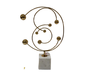 New Handmade Pop Art Sculpture Metal Base & Golden Ring Shape Design Stylish Table <b>Top</b> Luxury Wholesale Best Quality - Product Image 3