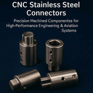 ข้อต่อสแตนเลส CNC ชิ้นส่วนกลึงด้วยความแม่นยำสำหรับระบบวิศวกรรมและการบินประสิทธิภาพสูง - Product Image 2