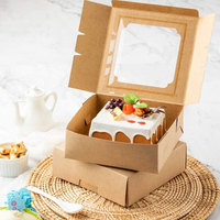Bolsa de Papel con Fondo Cuadrado de Material Reciclado Ecológico de Primera Calidad, Caja para Panadería de Nuevo Diseño, Laminación Brillante, Recubrimiento UV Mate