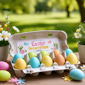 Easter Decoration Assorted Egg Carton Set 20-Piece - Product Image 3