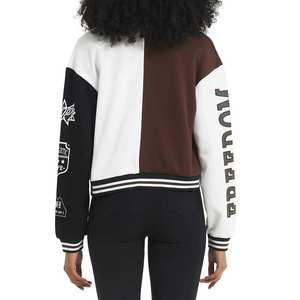 Blousons de baseball tendance pour femmes, avec lettres, manteaux décontractés à manches oversize, collection printemps - Product Image 3