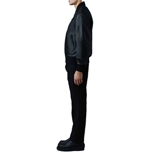 Chaqueta Bomber de Cuero Genuino para Hombre, Ropa Casual, Chaquetas de Cuero, Chaqueta Bomber de Moda, Ropa Exterior de Motociclista, Chaquetas de Cuero para Hombre - Product Image 4