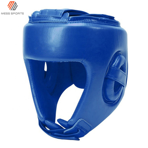 New Wholesale Custom Leather Boxing <b>Head</b> Guard High Quality Protective <b>Training</b> Fight Headgear - Product Image 3