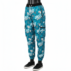 Pantalones Cortavientos para Mujer, Tela de Poliéster Premium Resistente al Viento, Panel Cargo Estampado con Logotipo Personalizado - Product Image 4