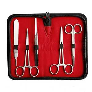 Professional Suture Kit 13 Pieces German Stainless Steel Scissor Tweezers Scaler Forceps And Other Surgical Tools Kit