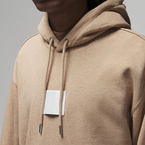 Nuevo diseño de ropa de calle para hombre 100% algodón de peso pesado con capucha Protector de cordones bordado personalizado lavado ácido 400 Gsm de gran tamaño XL - Product Image 3