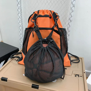Drawstring Sports <b>Backpack</b> with Detachable Ball Mesh – Foldable Soccer & Basketball Gym Sack Bag for Boys & Men - Product Image 3