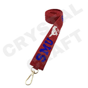 Charm Customized White Gold Seed Bead Bag Straps 'Hook Em Horns' <b>Fashionable</b> <b>Accessory</b> Beaded Purse Strap - Product Image 5