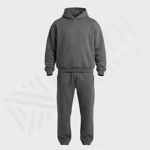 Survêtement personnalisé pour homme, vêtements de sport, sweat-shirt, 100% coton, tissu respirant, logo personnalisé, course à pied, survêtement d'extérieur, couleur personnalisée - Product Image 1