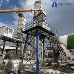 Máquina dosificadora de hormigón móvil HZS60 integrada, de construcción nueva bomba PLC, rodamiento de caja de cambios, incluye motor de polvo de cemento - Product Image 4