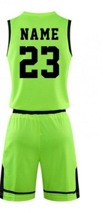 Uniforme de Baloncesto Transpirable de Alta Calidad, Diseños Personalizados, 100% Poliéster, Sin Mangas, Servicio OEM al por Mayor para Hombres Adultos - Product Image 3