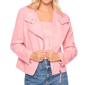 Último estilo al por mayor a prueba de viento chaqueta de cuero de las mujeres superventas impermeable chaqueta de cuero de las mujeres - Product Image 1