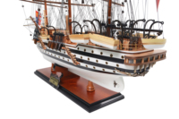 Maquette de bateau Amerigo Vespucci, taille moyenne, en bois peint, artisanat, impression UV, durable, gravée, décoration intérieure, trophées, médailles, plaques, cadeau