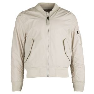 Chaqueta bomber de satén de seda rosa y blanco de alta calidad para hombres y mujeres chaqueta bomber acolchada de satén en nueva moda y nuevo estilo - Product Image 1